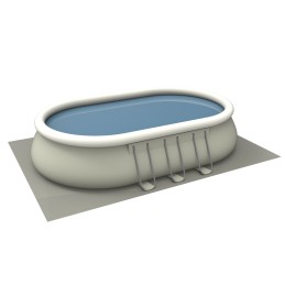 Acquista Piscina Fuoriterra Ovale con Struttura in Acciaio Chinook Grey Avenli Cm 610x360x122 Pompa Filtro, Scala e Teli Inclusi con riferimento 17023EU della ditta FREEBIE