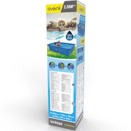 Acquista Piscina Fuoriterra Rettangolare con Struttura in Acciaio Avenli Cm 258x179x66 con Predisposizione Pompa Filtro con riferimento 17805 della ditta FREEBIE