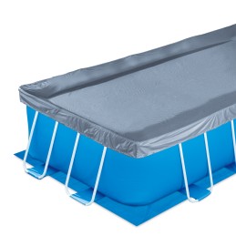 Acquista Piscina Fuoriterra Rettangolare Summer Waves con Struttura in Metallo 488x244x107cm Grigia Pompa Sabbia Scala Teli Inclusi con riferimento P3160842F0EU della ditta FREEBIE