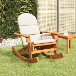 Acquista Sedia a Dondolo Adirondack con Cuscini Legno Massello di Acacia con riferimento GHV-360036 della ditta 