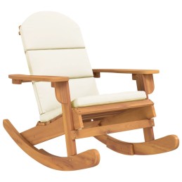 Acquista Sedia a Dondolo Adirondack con Cuscini Legno Massello di Acacia con riferimento GHV-360036 della ditta 