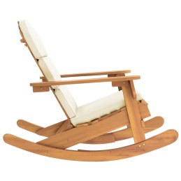 Acquista Sedia a Dondolo Adirondack con Cuscini Legno Massello di Acacia con riferimento GHV-360036 della ditta 