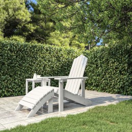 Acquista Sedia da Giardino Adirondack con Poggiapiedi Bianca HDPE con riferimento GHV-318645 della ditta 