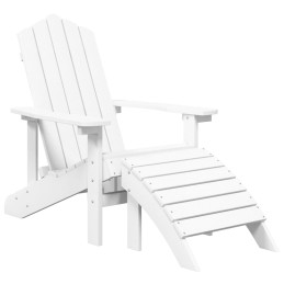 Acquista Sedia da Giardino Adirondack con Poggiapiedi Bianca HDPE con riferimento GHV-318645 della ditta 