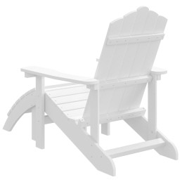 Acquista Sedia da Giardino Adirondack con Poggiapiedi Bianca HDPE con riferimento GHV-318645 della ditta 