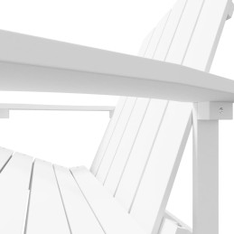 Acquista Sedia da Giardino Adirondack con Poggiapiedi Bianca HDPE con riferimento GHV-318645 della ditta 