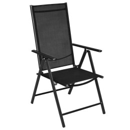 Acquista Sedie da Giardino Pieghevoli 2 pz in Alluminio e Textilene Nere con riferimento GHV-41730 della ditta 