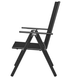 Acquista Sedie da Giardino Pieghevoli 2 pz in Alluminio e Textilene Nere con riferimento GHV-41730 della ditta 