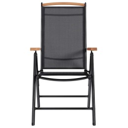 Acquista Sedie da Giardino Pieghevoli 2 pz in Alluminio e Textilene Nere con riferimento GHV-41732 della ditta 