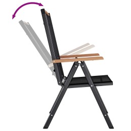 Acquista Sedie da Giardino Pieghevoli 2 pz in Alluminio e Textilene Nere con riferimento GHV-41732 della ditta 