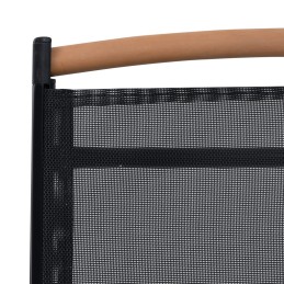 Acquista Sedie da Giardino Pieghevoli 2 pz in Alluminio e Textilene Nere con riferimento GHV-41732 della ditta 