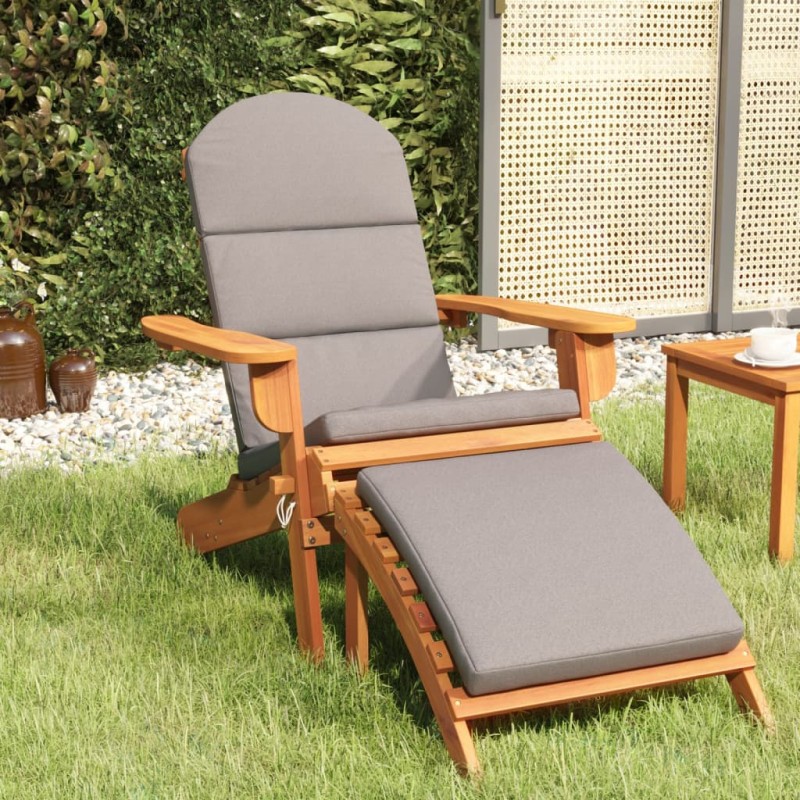 Acquista Sedia Adirondack Giardino con Poggiapiedi Legno Massello Acacia con riferimento GHV-360034 della ditta 