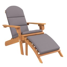 Acquista Sedia Adirondack Giardino con Poggiapiedi Legno Massello Acacia con riferimento GHV-360034 della ditta 