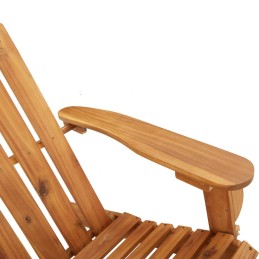 Acquista Sedia Adirondack Giardino con Poggiapiedi Legno Massello Acacia con riferimento GHV-360034 della ditta 
