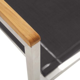 Acquista Sedie da Giardino 4 pz in Textilene e Acciaio Inox Grigie con riferimento GHV-46516 della ditta 
