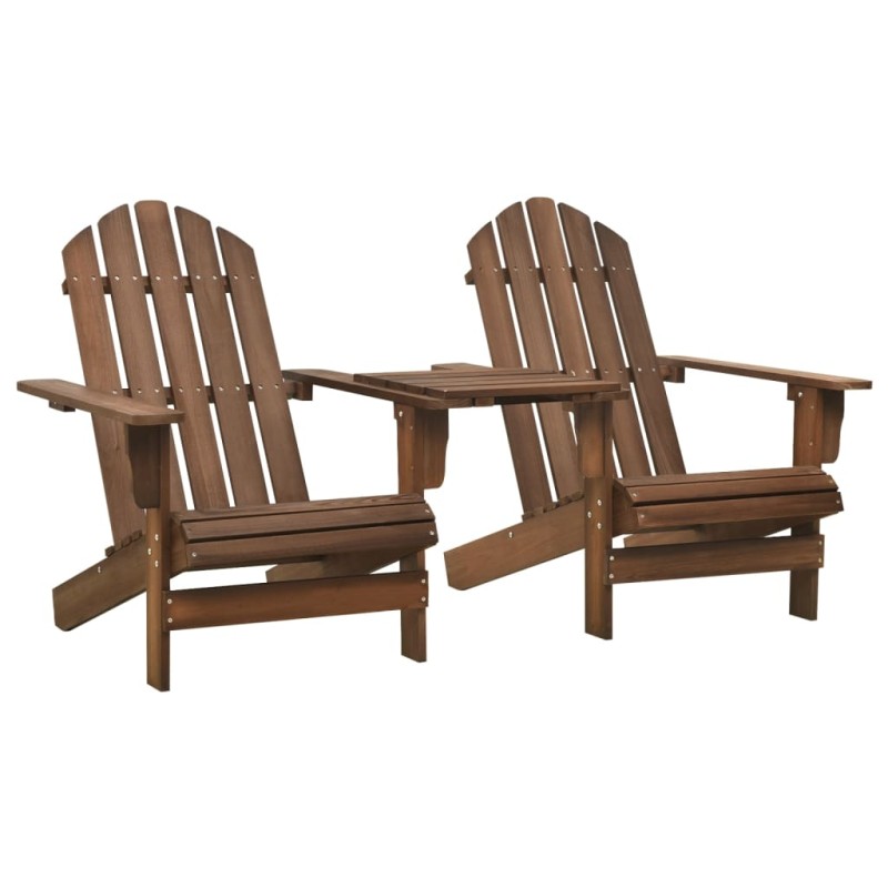 Acquista Sedie da Giardino Adirondack con Tavolino Legno Abete Marrone con riferimento GHV-310069 della ditta 