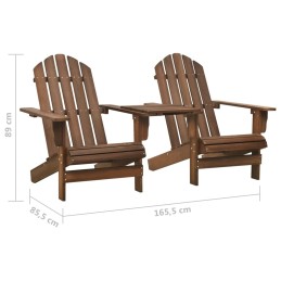 Acquista Sedie da Giardino Adirondack con Tavolino Legno Abete Marrone con riferimento GHV-310069 della ditta 
