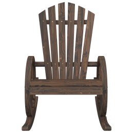 Acquista Sedia a Dondolo Adirondack in Legno Massello di Abete con riferimento GHV-365094 della ditta 