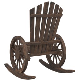 Acquista Sedia a Dondolo Adirondack in Legno Massello di Abete con riferimento GHV-365094 della ditta 