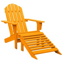 Acquista Sedia Giardino Adirondack con Pouf Massello di Abete Arancione con riferimento GHV-315868 della ditta 