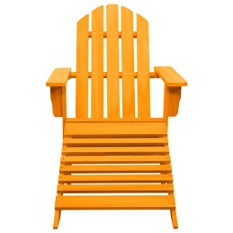 Acquista Sedia Giardino Adirondack con Pouf Massello di Abete Arancione con riferimento GHV-315868 della ditta 