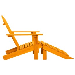 Acquista Sedia Giardino Adirondack con Pouf Massello di Abete Arancione con riferimento GHV-315868 della ditta 