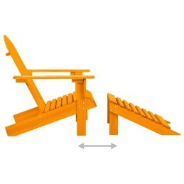 Acquista Sedia Giardino Adirondack con Pouf Massello di Abete Arancione con riferimento GHV-315868 della ditta 