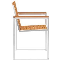 Acquista Sedie da Giardino 6 pz Legno Massello di Acacia e Acciaio Inox con riferimento GHV-3078468 della ditta 
