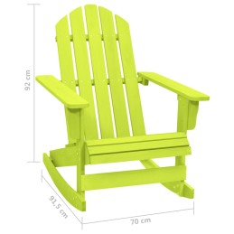 Acquista Sedia a Dondolo Giardino Adirondack in Legno di Abete Verde con riferimento GHV-315886 della ditta 