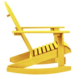 Acquista Sedia a Dondolo Adirondack in Legno Massello di Abete Gialla con riferimento GHV-315884 della ditta 