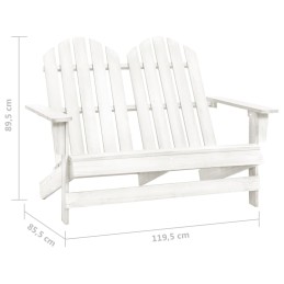 Acquista Sedia da Giardino Adirondack a 2 Posti in Legno di Abete Bianca con riferimento GHV-315899 della ditta 