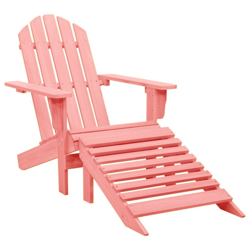 Acquista Sedia Giardino Adirondack con Ottomana Massello di Abete Rosa con riferimento GHV-315867 della ditta 