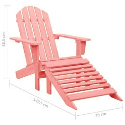 Acquista Sedia Giardino Adirondack con Ottomana Massello di Abete Rosa con riferimento GHV-315867 della ditta 