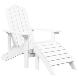 Acquista Sedie Giardino con Poggiapiedi e Tavolo Adirondack HDPE Bianco con riferimento GHV-3095712 della ditta 