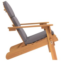 Acquista Sedia Adirondack da Giardino con Cuscini Legno Massello Acacia con riferimento GHV-360032 della ditta 