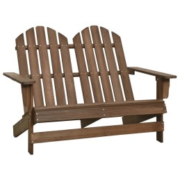 Acquista Sedia da Giardino Adirondack a 2 Posti Legno di Abete Marrone con riferimento GHV-315901 della ditta 