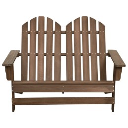 Acquista Sedia da Giardino Adirondack a 2 Posti Legno di Abete Marrone con riferimento GHV-315901 della ditta 