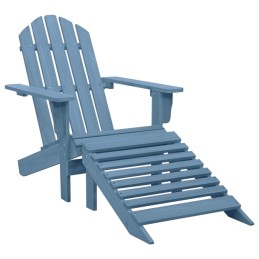 Acquista Sedia Giardino Adirondack con Ottomana Massello di Abete Blu con riferimento GHV-315865 della ditta 