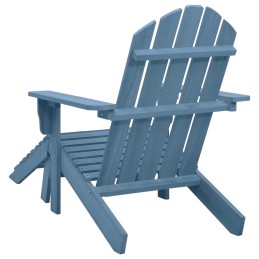 Acquista Sedia Giardino Adirondack con Ottomana Massello di Abete Blu con riferimento GHV-315865 della ditta 