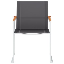 Acquista Sedie da Giardino 2 pz in Textilene e Acciaio Inox Grigie con riferimento GHV-46497 della ditta 