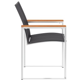 Acquista Sedie da Giardino 2 pz in Textilene e Acciaio Inox Grigie con riferimento GHV-46497 della ditta 