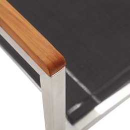 Acquista Sedie da Giardino 2 pz in Textilene e Acciaio Inox Grigie con riferimento GHV-46497 della ditta 