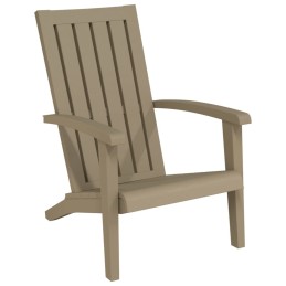 Acquista Sedia Adirondack da Giardino in Polipropilene Marrone Chiaro con riferimento GHV-364166 della ditta 