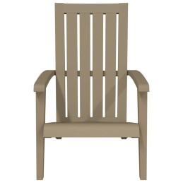 Acquista Sedia Adirondack da Giardino in Polipropilene Marrone Chiaro con riferimento GHV-364166 della ditta 