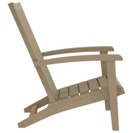 Acquista Sedia Adirondack da Giardino in Polipropilene Marrone Chiaro con riferimento GHV-364166 della ditta 