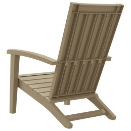 Acquista Sedia Adirondack da Giardino in Polipropilene Marrone Chiaro con riferimento GHV-364166 della ditta 