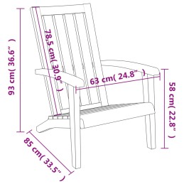 Acquista Sedia Adirondack da Giardino in Polipropilene Marrone Chiaro con riferimento GHV-364166 della ditta 