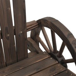Acquista Sedie a Dondolo Adirondack 2 pz in Legno Massello di Abete con riferimento GHV-3207120 della ditta 