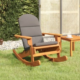 Acquista Sedia a Dondolo Adirondack con Cuscini Legno Massello di Acacia con riferimento GHV-360037 della ditta 