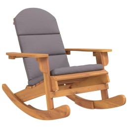 Acquista Sedia a Dondolo Adirondack con Cuscini Legno Massello di Acacia con riferimento GHV-360037 della ditta 